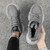 QC-YY2001 Winter Hiking High-top Sports Fleece Men Shoes Outdoor Work Shoes, Size: 42(Grey)