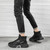 QC-YY2001 Winter Hiking High-top Sports Fleece Men Shoes Outdoor Work Shoes, Size: 39(Black)