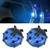 2pcs Ladybug Shape Car Door Anti-collision Colorful Warning Light(Blue)