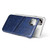 For iPhone 11 Pro Max Fierre Shann Retro Oil Wax Texture PU Leather Case with Card Slots (Blue)