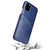 For iPhone 11 Pro Max Fierre Shann Retro Oil Wax Texture PU Leather Case with Card Slots (Blue)