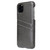For iPhone 11 Pro Fierre Shann Retro Oil Wax Texture PU Leather Case with Card Slots (Black)