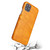 For iPhone 11 Fierre Shann Retro Oil Wax Texture PU Leather Case with Card Slots (Yellow)