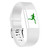 Square Pattern Adjustable Sport Watch Band for FITBIT Charge 2, Size: S, 10.5x8.5cm(White)