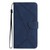 For Samsung Galaxy S21 5G Stitching Embossed Leather Phone Case(Blue)