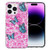 For iPhone 14 Pro Max IMD Shell Pattern TPU Phone Case(Colorful Butterfly)