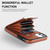 For iPhone 11 Metal Buckle Card Slots Phone Case(Brown)
