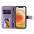For Samsung Galaxy A82 5G 7-petal Flowers Embossing Pattern Horizontal Flip PU Leather Case with Holder & Card Slots & Wallet & Photo Frame(Light Purple)
