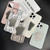 For iPhone SE 2022 /2020 / 8 / 7 Embossed Rock Texture Mirror TPU Phone Case(Black)