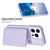For iPhone 15 Pro BF26 Wave Pattern Card Bag Holder Phone Case(Purple)