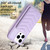 For iPhone 15 Pro BF26 Wave Pattern Card Bag Holder Phone Case(Purple)