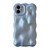 For iPhone 11 Wave Bubbles TPU Phone Case(Pearlescent Blue)