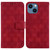 For iPhone 13 mini Double 8-shaped Embossed Leather Phone Case(Red)
