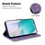 For iPhone X / XS Little Tiger Embossed Leather Phone Case(Purple)