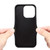 For iPhone 14 Imitation Calfskin Leather Back Phone Case with Holder(Black)