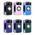 For iPhone 8 Plus/7 Plus Large Glass Window Magnetic Magsafe Phone Case with Lens Film(Dark Purple)