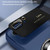 For iPhone 8 Plus/7 Plus Large Glass Window Magnetic Magsafe Phone Case with Lens Film(Dark Purple)