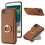 For iPhone SE 2022 / 2020 / 8 / 7 Ring Card  Litchi Leather Back Phone Case(Brown)