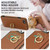 For iPhone SE 2022 / 2020 / 8 / 7 Ring Card  Litchi Leather Back Phone Case(Brown)