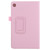For Samsung Galaxy Tab A7 Lite T220 / T225 Litchi Texture Solid Color Horizontal Flip Leather Case with Holder & Pen Slot(Pink)
