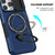 For iPhone 14 Pro Sliding Camshield Magsafe Holder TPU Hybrid PC Phone Case(Royal Blue)