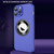 For iPhone 14 Pro Eagle Eye Lens CD Texture MagSafe Magnifier Phone Case(Dark Purple)