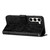 For Samsung Galaxy S23+ Tree Birds Embossed Pattern Leather Phone Case(Black)
