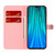 For Xiaomi Redmi Note 8 Pro Cloud Fog Pattern Horizontal Flip Leather Case with Holder & Card Slot & Wallet(Red)