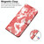 For OnePlus 9 Pro Cloud Fog Pattern Horizontal Flip Leather Case with Holder & Card Slot & Wallet(Red)