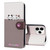 For iPhone 11 Pro Cute Pet Series Color Block Buckle Leather Phone Case(Pale Mauve)