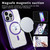 For iPhone 13 Pro Max Ice Color Magnetic Series PC + Acrylic Magsafe Phone Case(Purple)