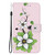 For iPhone 14 Plus Crystal Texture Colored Drawing Leather Phone Case(Lily)