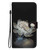 For iPhone 14 Pro Max Crystal Texture Colored Drawing Leather Phone Case(Crystal Peony)