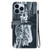 For iPhone 13 Pro Max Crystal Texture Colored Drawing Leather Phone Case(Cat Tiger Reflection)