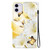 For iPhone 11 Crystal Texture Colored Drawing Leather Phone Case(Gold Butterfly Epiphyllum)