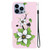 For iPhone 15 Pro Crystal Texture Colored Drawing Leather Phone Case(Lily)