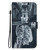 For iPhone 14 Pro Max Crystal Texture Colored Drawing Leather Phone Case(Cat Tiger Reflection)