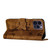 For iPhone 15 Pro Butterfly Cat Embossing Flip Leather Phone Case(Brown)