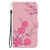 For iPhone XS Max Crystal Texture Colored Drawing Leather Phone Case(Cherry Blossoms)