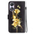 For OPPO A58 4G Crystal Texture Colored Drawing Leather Phone Case(Gold Butterfly Rose)