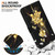 For OPPO A58 4G Crystal Texture Colored Drawing Leather Phone Case(Gold Butterfly Rose)