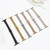 Small Waist Seven Beads Stainless Steel Strap Watch Band For Apple Watch Series 9&8&7 41mm / SE 3&SE 2&6&SE&5&4 40mm / 3&2&1 38mm(Rose Gold)