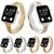 Small Waist Seven Beads Stainless Steel Strap Watch Band For Apple Watch Series 9&8&7 41mm / SE 3&SE 2&6&SE&5&4 40mm / 3&2&1 38mm(Rose Gold)