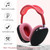 A Pair Full Coverage Anti-scratch Silicone Headphone Protective Case for AirPods Max(Red)