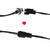 MB-MHL002 Motorcycle Modification Accessories Universal Pasteable Helmet Light Strip(Red)