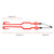 MB-MHL002 Motorcycle Modification Accessories Universal Pasteable Helmet Light Strip(Red)