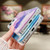 For iPhone 15 Pro Ink Smudged Glitter TPU Phone Case(Yellow)