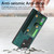 For Samsung Galaxy S22 Ultra 5G Retro Cross Wristband Wallet Leather Back Phone Case(Green)