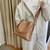 Women Wide Shoulder Strap Crossbody Bucket Bag Fall And Winter Retro Shoulder Bag(Brown)