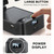 JOYROOM JR-MH01 3 in 1 Multifunctional Wireless Bluetooth Speaker with Phone Holder(Black)